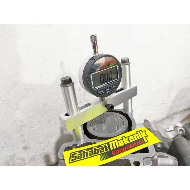 Dudukan top piston stand pres piston busur derajat dial set dayel set