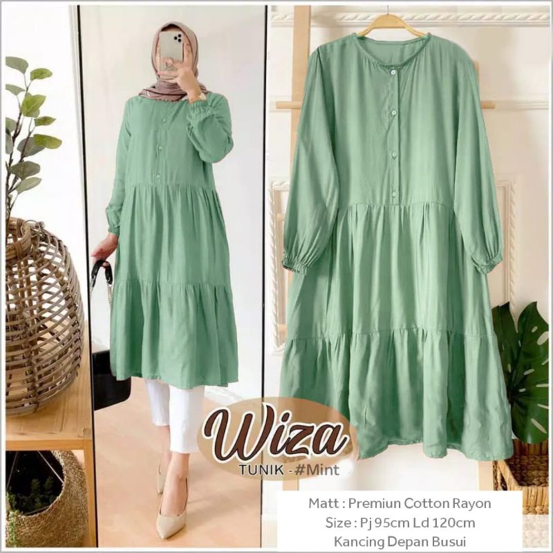 PROMO WIZA TUNIK JUMBO RAYON PREMIUM LD 100,110,120,130 (L, XL, XXL, XXXL)