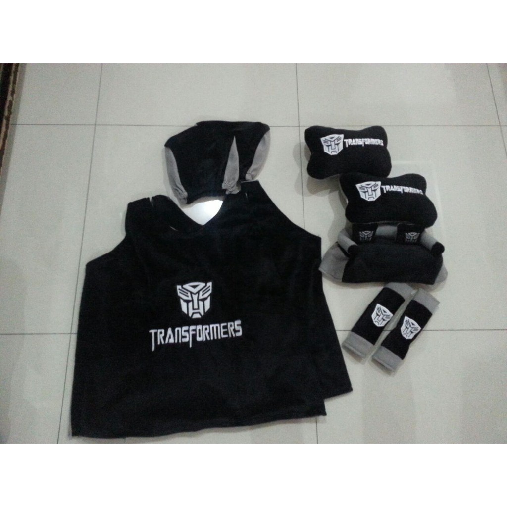 Bantal Mobil 5 in 1 Exclusive Transformers Hitam