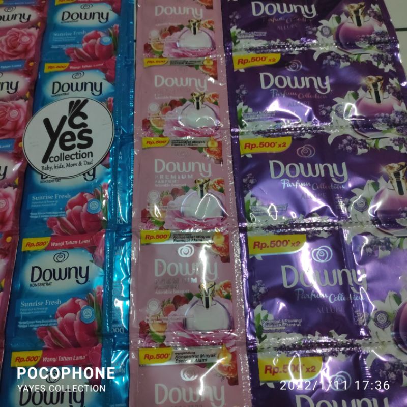 COD Downy Pelembut Pewangi Renceng 500an 12 PCS 10 ml 11 ml 20ml Passion Mystique Sunrise Fresh Wangi Tahan Lama Pakaian