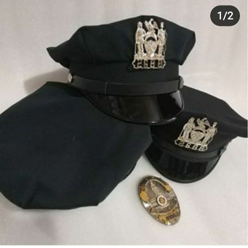 topi NYPD & pin / topi antik