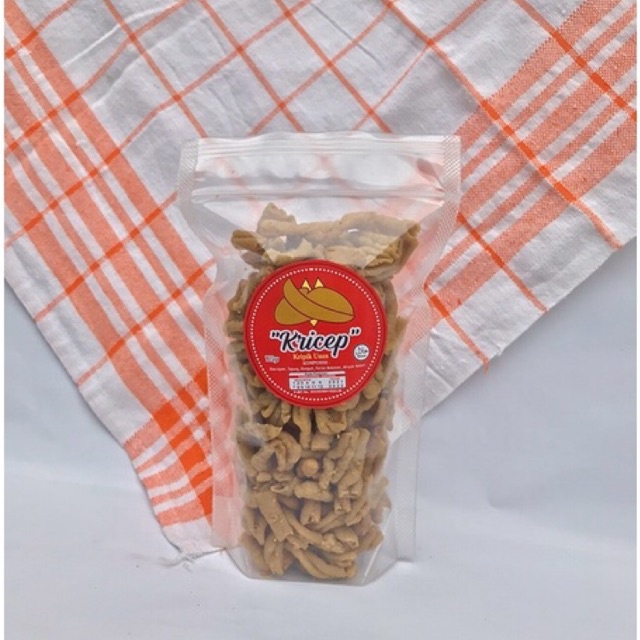 

Kripik Usus Ayam Crispy 125gram gurih sedap enak