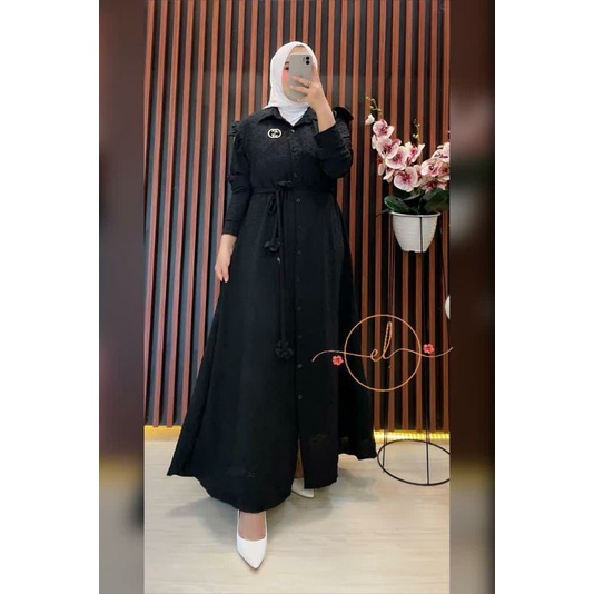 MIRANTI DRESS CRINKLE URAGIRI | GAMIS JUMBO DEWASA ORI