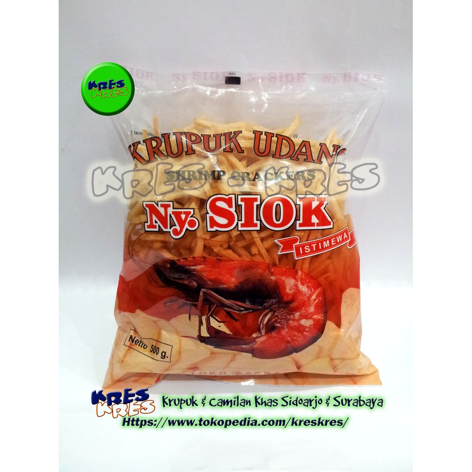 

Kerupuk / Keripik Shrimp Udang Stik Ny. Siok / Saerah Sidoarjo - 500gr
