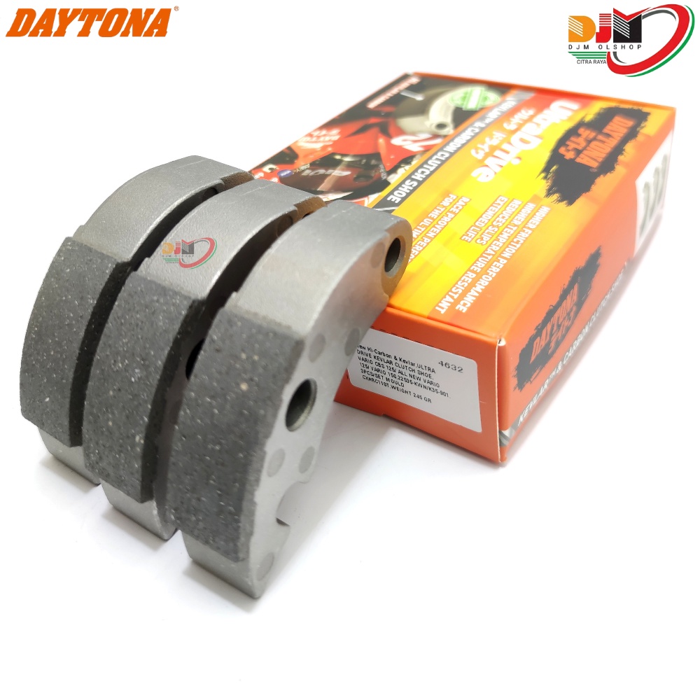 KAMPAS GANDA DAYTONA KEVLAR - CARBON CLUTCH SHOE  VARIO CBS 125- NEW VARIO 125-150  4632