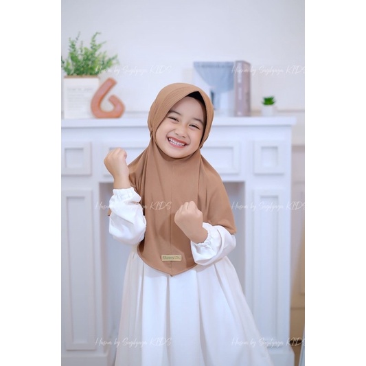 hijab anak ropel pet ori husna / hijab anak / hijab Ori Husna / hijab anak ropel / hijab anak tali t