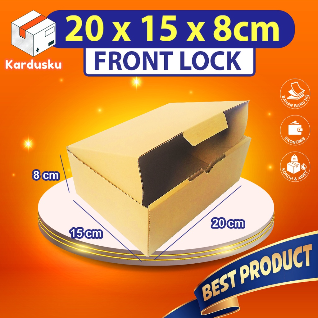 Kardus Dus 20x15x8 cm (ECER) Die Cut Box pizza Kotak Packing Aksesoris Baju Makanan Pizza Hijab Kue