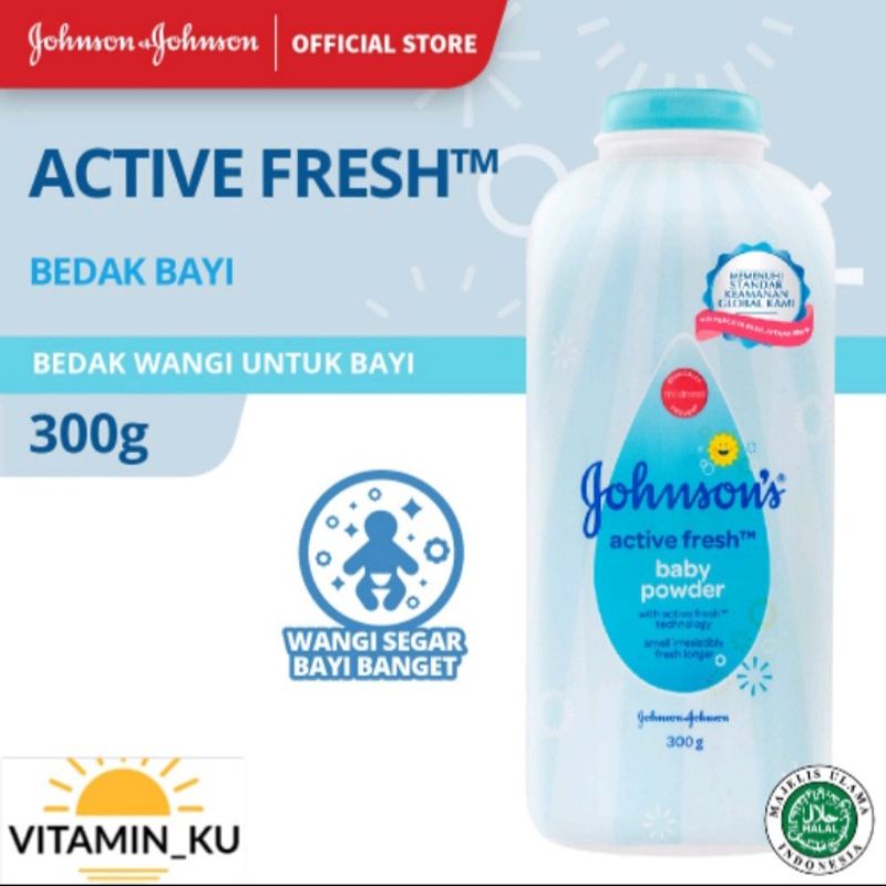Johnson Baby powder 300gr/ johnson bedak bayi 5 varian