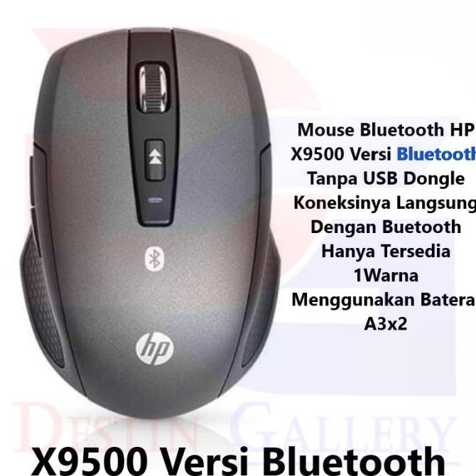 Mouse Bluetooth HP X9500 Bluetooth Version 1600DPI / Mouse Bluetooth Termurah