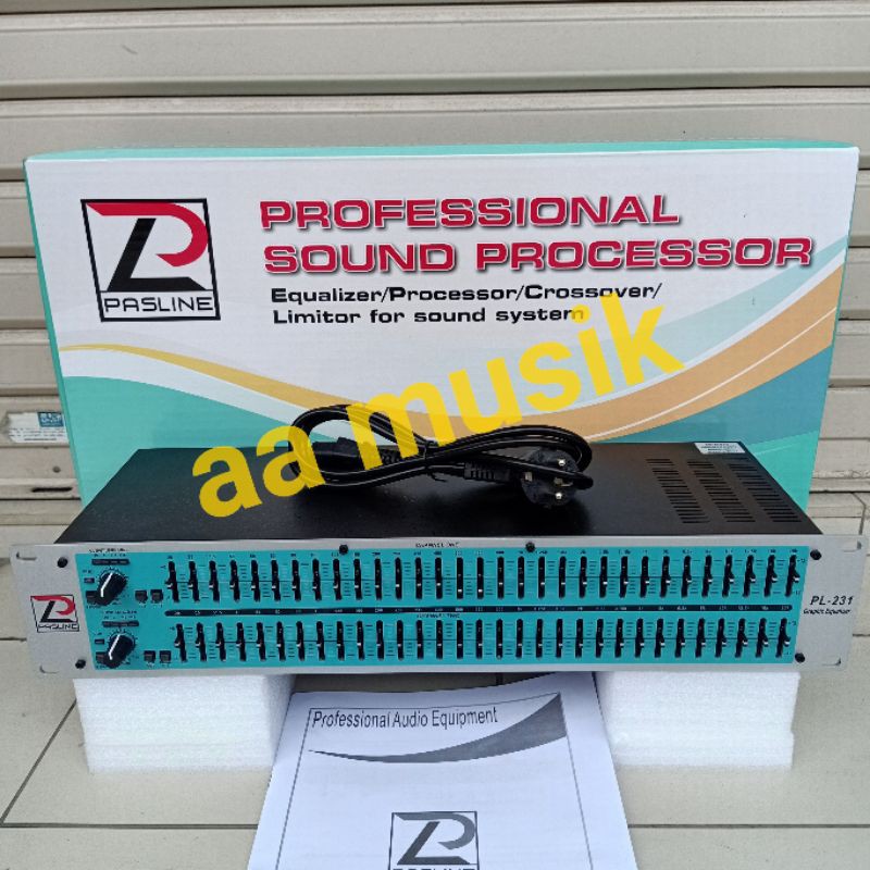 EQUALIZER PASLINE PL-231 OUTPUT SUBWOOFER ORIGINAL PL231