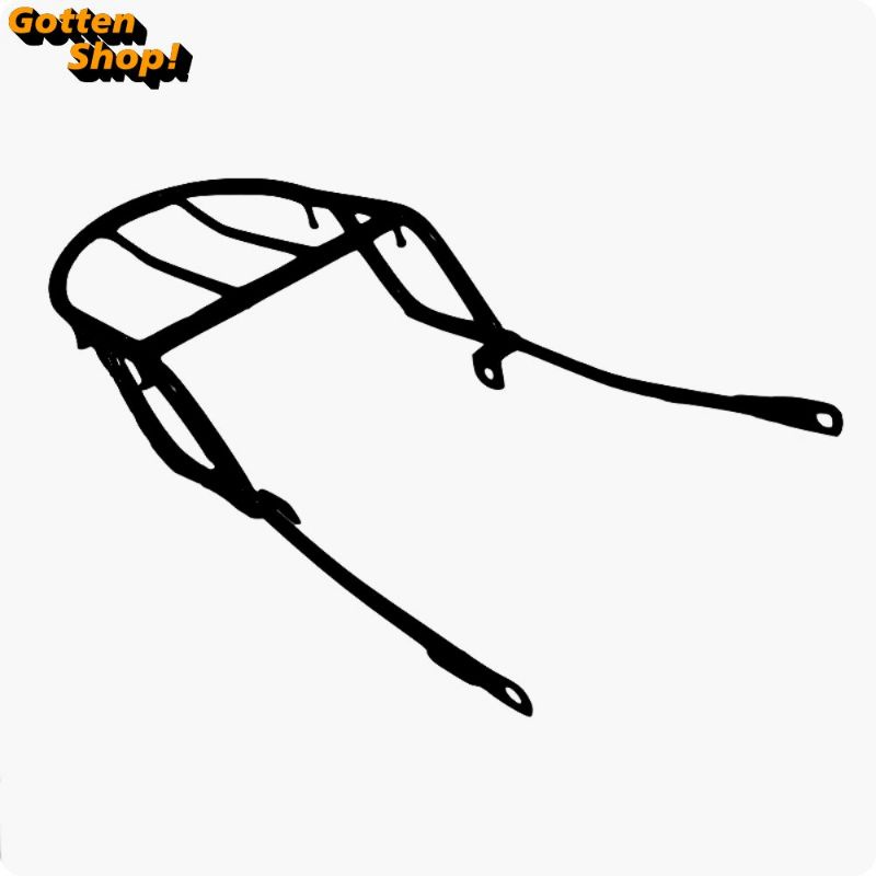 Rak bagasi yamaha DT 100 warna hitam besi