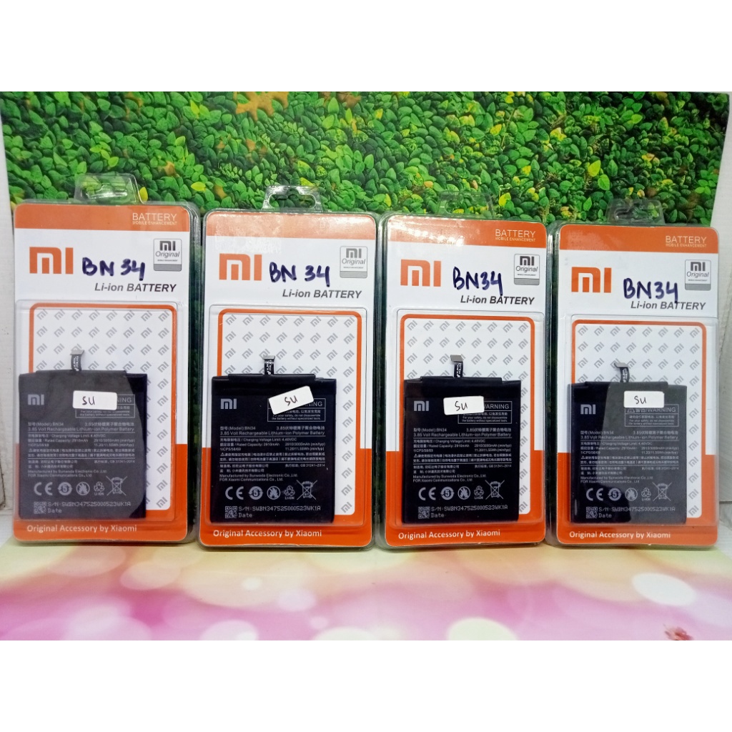 Baterai handphone xiaomi BN34 Redmi 5A ORI 99% BT