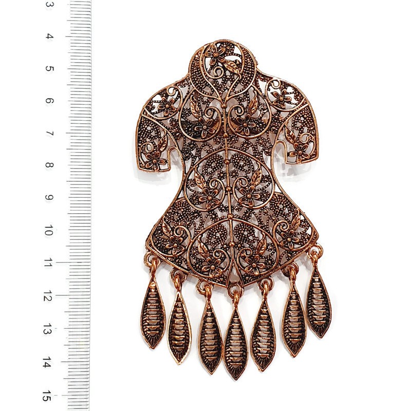 Bros Kebaya Bentuk Baju/Bros Kutubaru-New B - Maroon