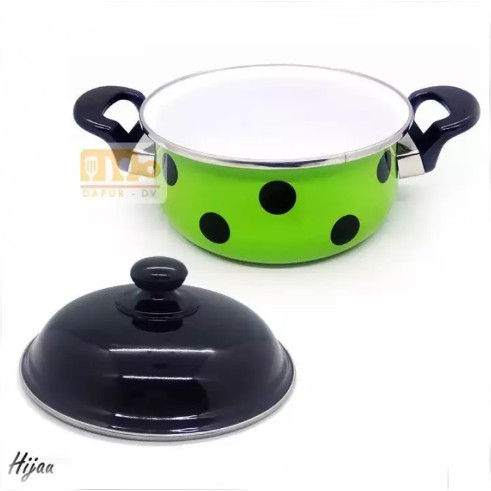 Panci Enamel  Maspion Bugs Dot 20 cm - Warna