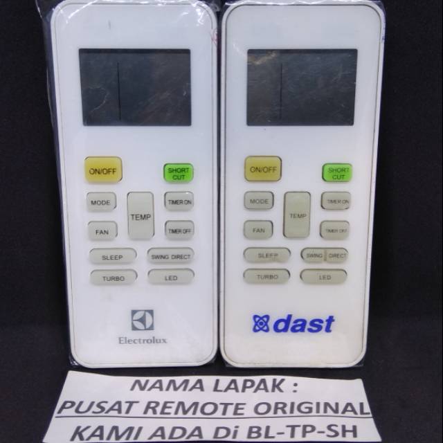 REMOTE REMOT AC ELECTROLUX DAST RG52B/E ORIGINAL ASLI