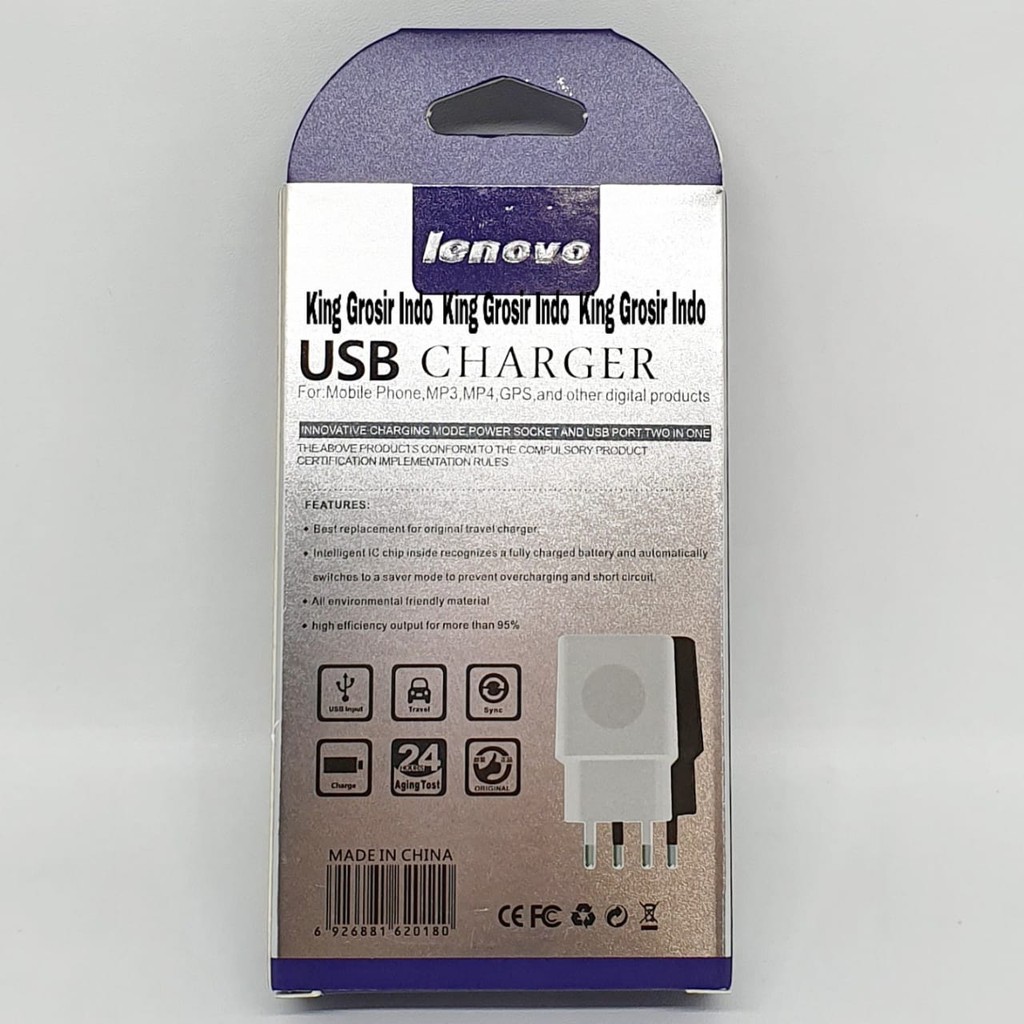 Charger Lenovo 2A Micro Usb Original OEM Casan Lenovo Ori 99%