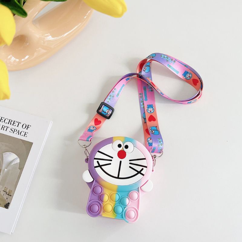 Tas Pop It Doraemon Anak Tas Rubber Anak Tas Selempang Anak Bisa Bayar Ditempat