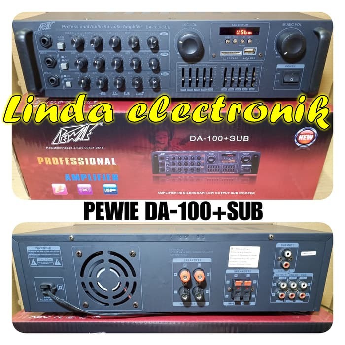 amplifier PEWIE DA 100 profesional pewie da100 ORYGINAL