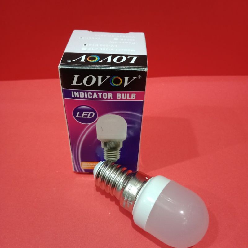 Lampu Bohlam LED Kulkas Lampu Tidur Cabe Led E14 Lovov Putih