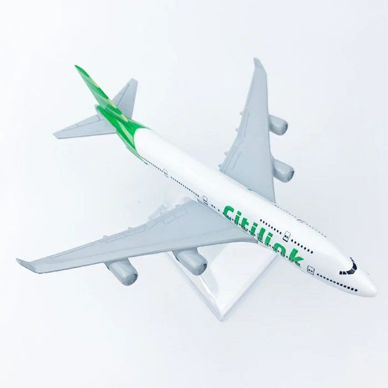 Best Promo! MINIATUR DIECAST PESAWAT CITILINK PAJANGAN HIASAN PESAWAT Sale!