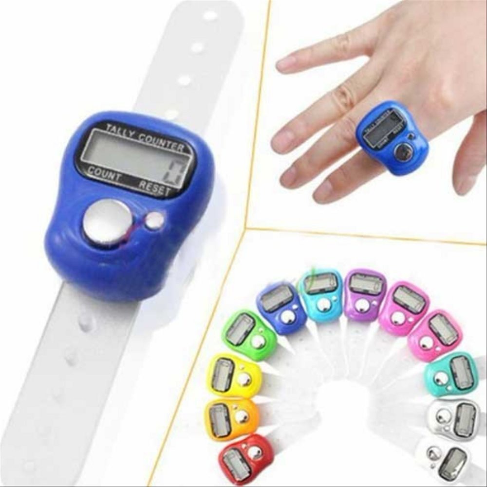 ALAT HITUNG DIGITAL TASBIH ELEKTRONIK FINGER TALLY COUNTER MINI, TASBIH MINI