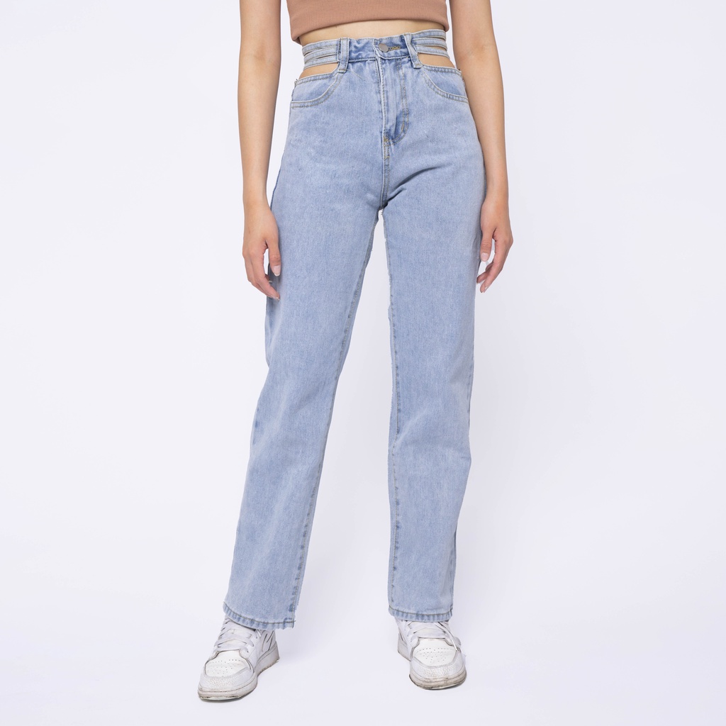 VIERLIN - Jeans 7270 - HW CUT OUT JEANS