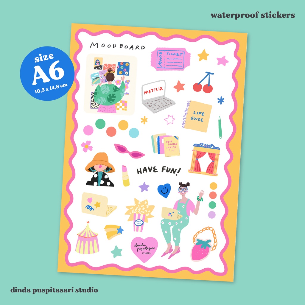 

Moodboard Sticker Sheet A6