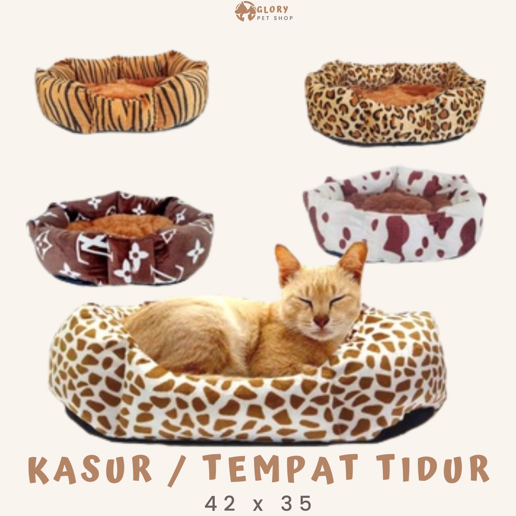 KASUR KUCING ANJING SIZE M (42X36) & L (70X45cm) TEMPAT TIDUR HEWAN ALAS KANDANG
