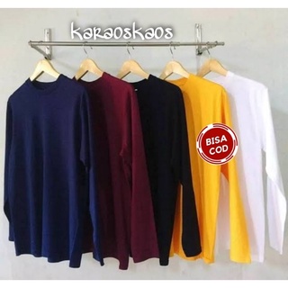 KAOS POLOS LENGAN PANJANG PAKAIAN PRIA WANITA LENGAN PANJANG RACINGHELL