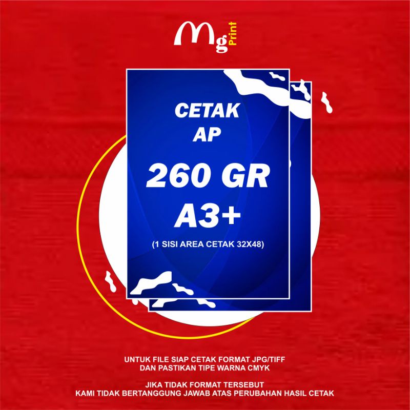 

cetak art paper 260gr