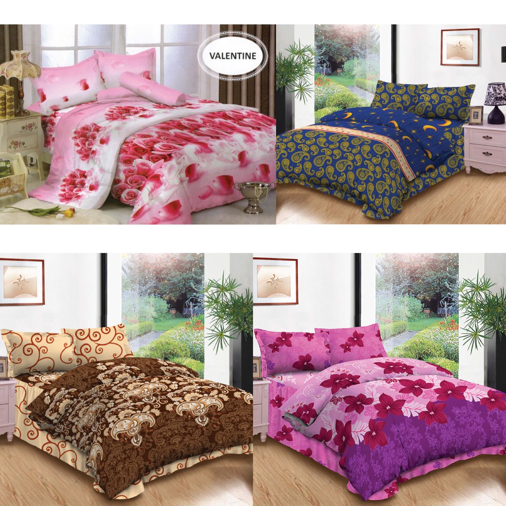 Bed Cover Rumbai Kintakun / Bedcover / Bedcover Set Kintakun 160x200 T.20 Queen