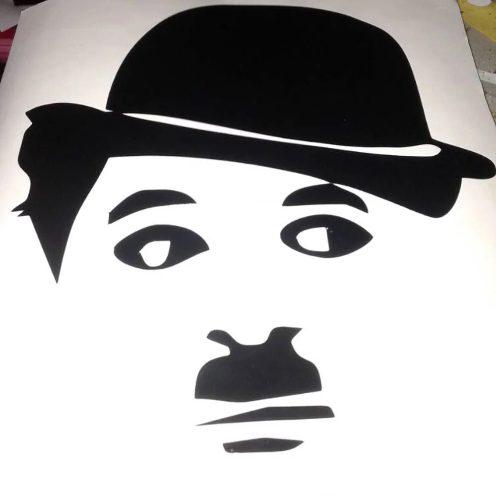 

Cutting Sticker Charlie Chaplin A 25x21 Cm