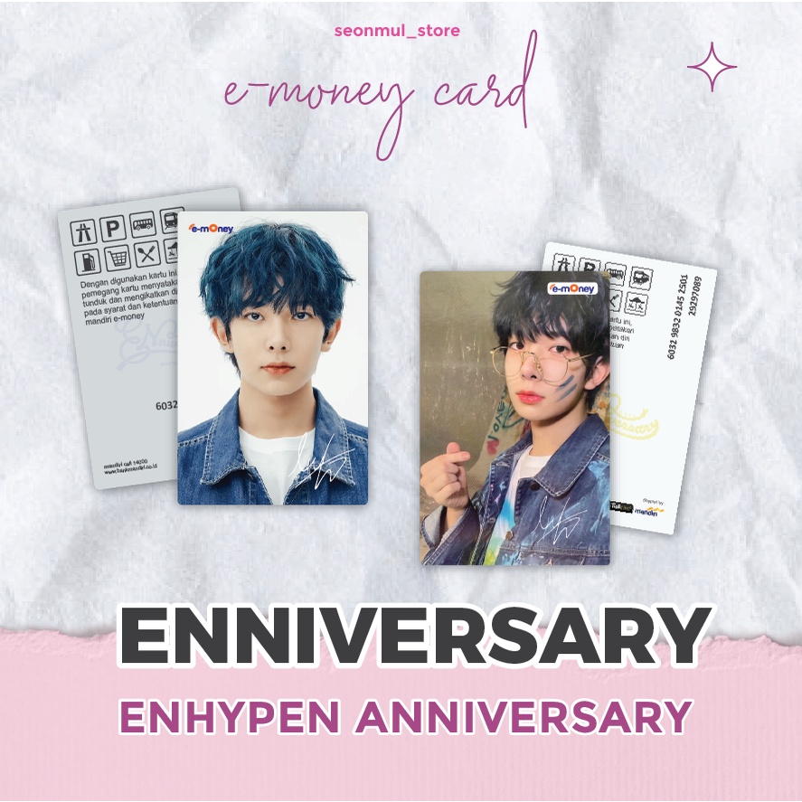 TERMURAH!!! EMONEY BRIZZI FLAZZ TAPCASH ENHYPEN ANNIVERSARY 2021 / ENNYVERSARY 2021