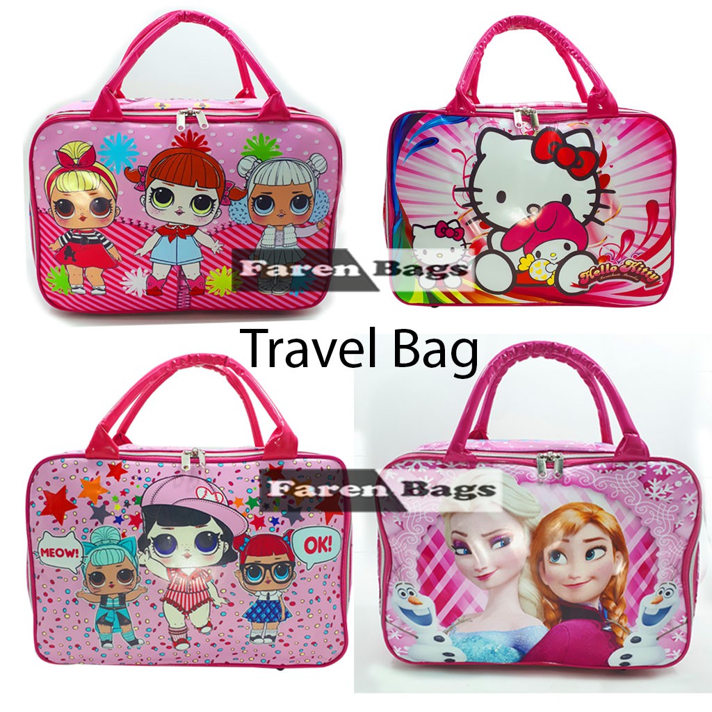 Travel Bag Karakter Waterproof Ukuran 40cm (Tebal 1kg=2pcs)