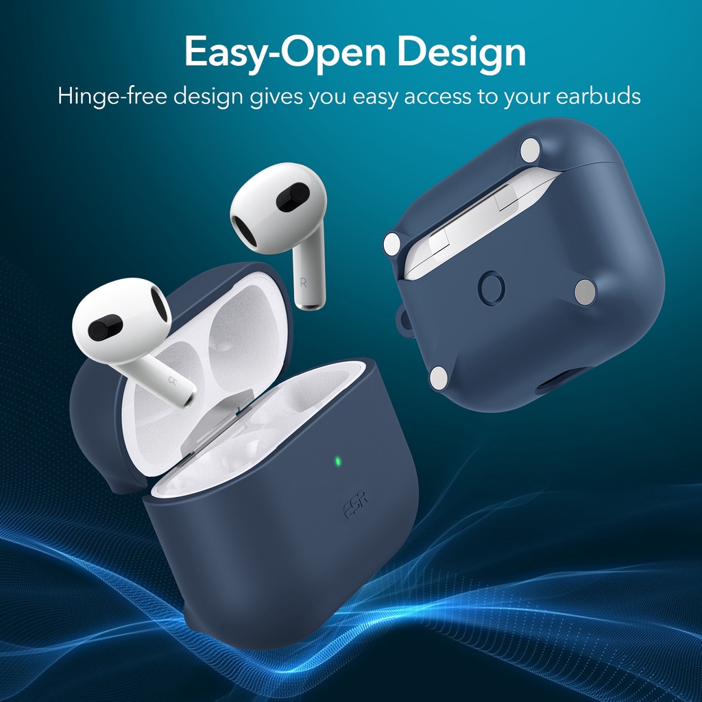 Case Airpods 3rd Gen 2021 ESR Keychain Casing Silikon Earphone Magnetic Wireless Charging HaloLock Soft Cover Magsafe