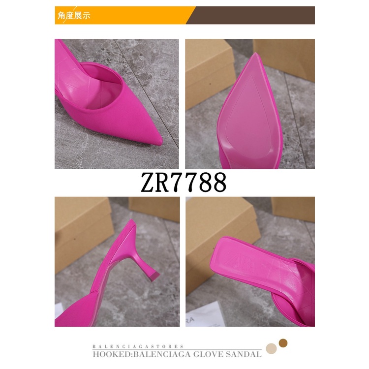 ZR Slingback Satin Heels #ZR7788