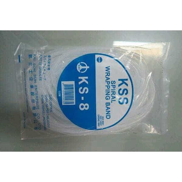 Spiral Kabel Protektor KS-8 Putih | Kabel Spiral KS-8 KSS / Pelindung Kabel KS 8 Merk KSS