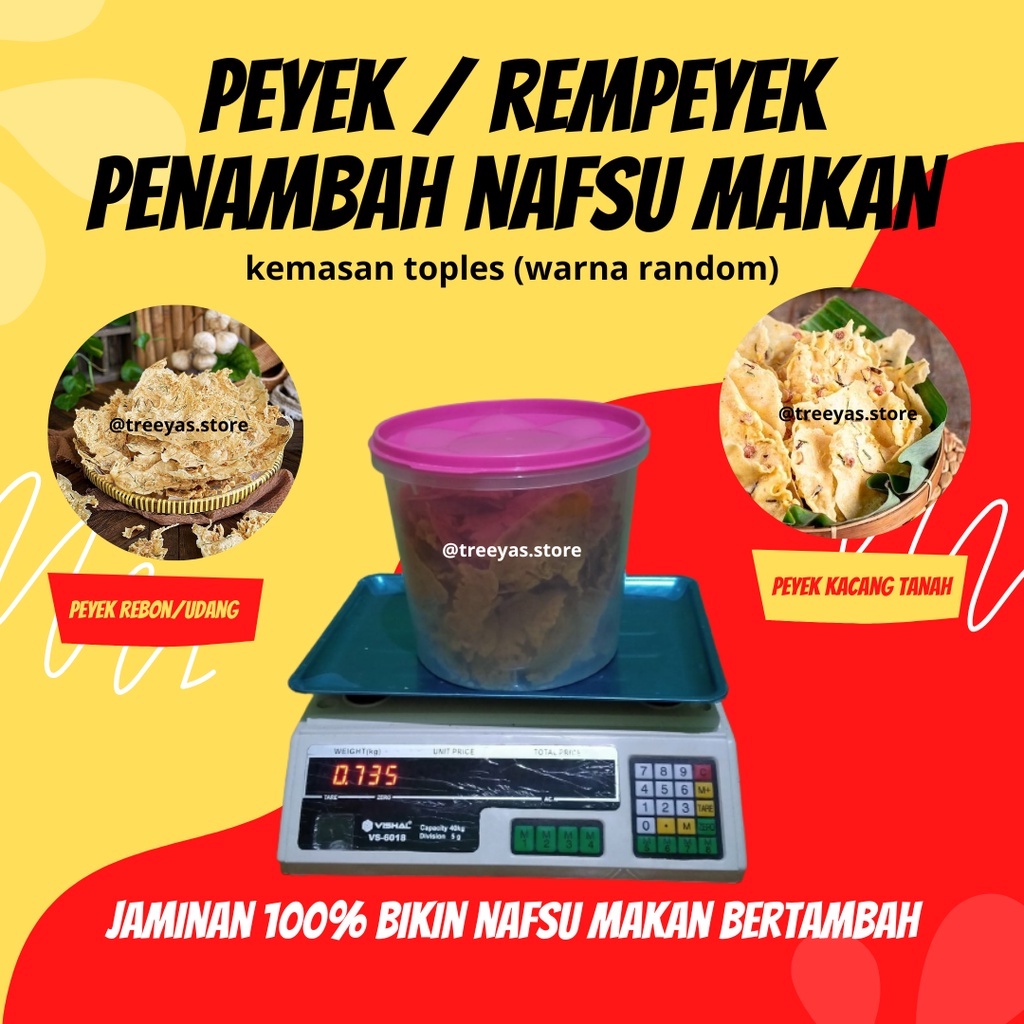 

Best seller Peyek Kacang / Peyek Rebon / Rempeyek kacang / Rempeyek Rebon 100% enak