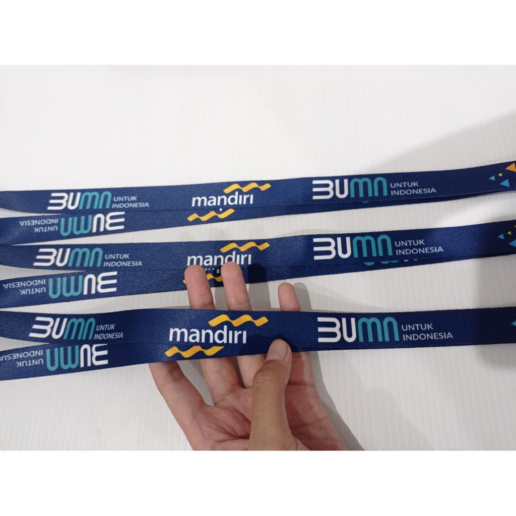 

Pancawarna - Cetak Lanyard BUMN MANDIRI | custom logo | print lanyard - gantungan hp - holder - yoyo logo