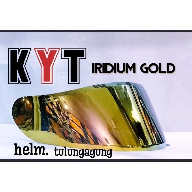 [COD] Kaca Visor FLAT KYT - R10 RC7 K2R MDS VICTORY V2R iridium Silver blue gold hitam bening