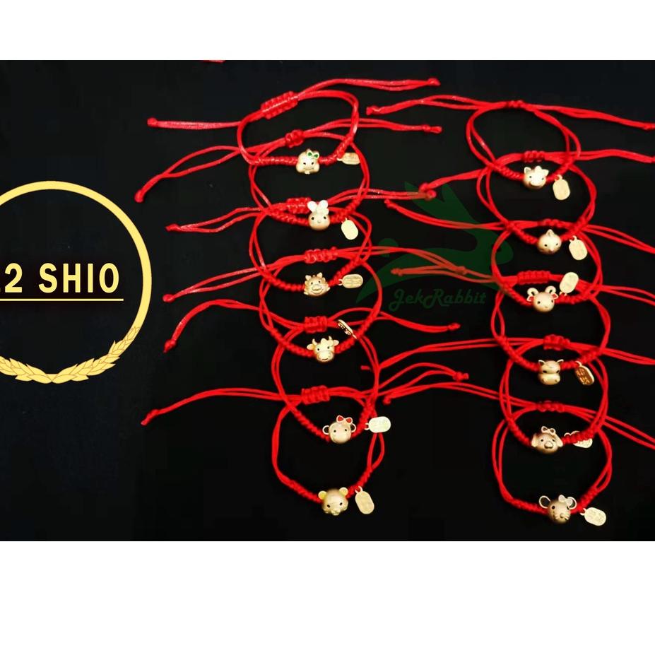 ➳ Gelang 12 Shio Premium / Gelang Tali Merah ֍