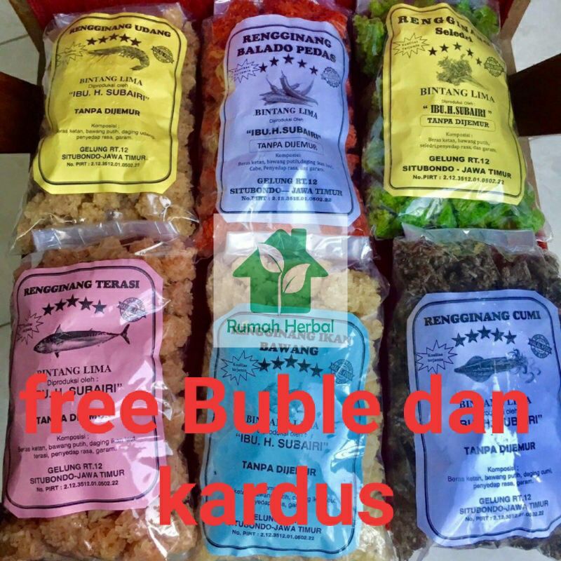 

Rengginang H. Subairi khas Situbondo langsung goreng bentuk jumputan/jujjuk 500 gram