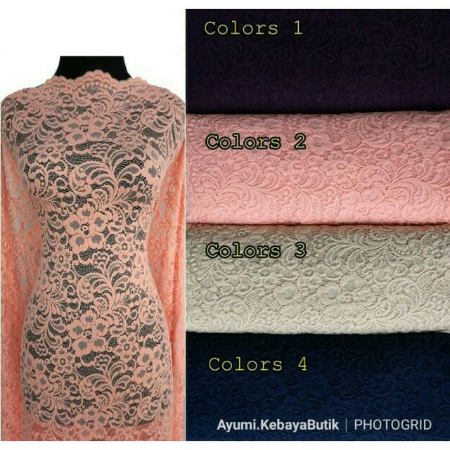 Kain brokat lace