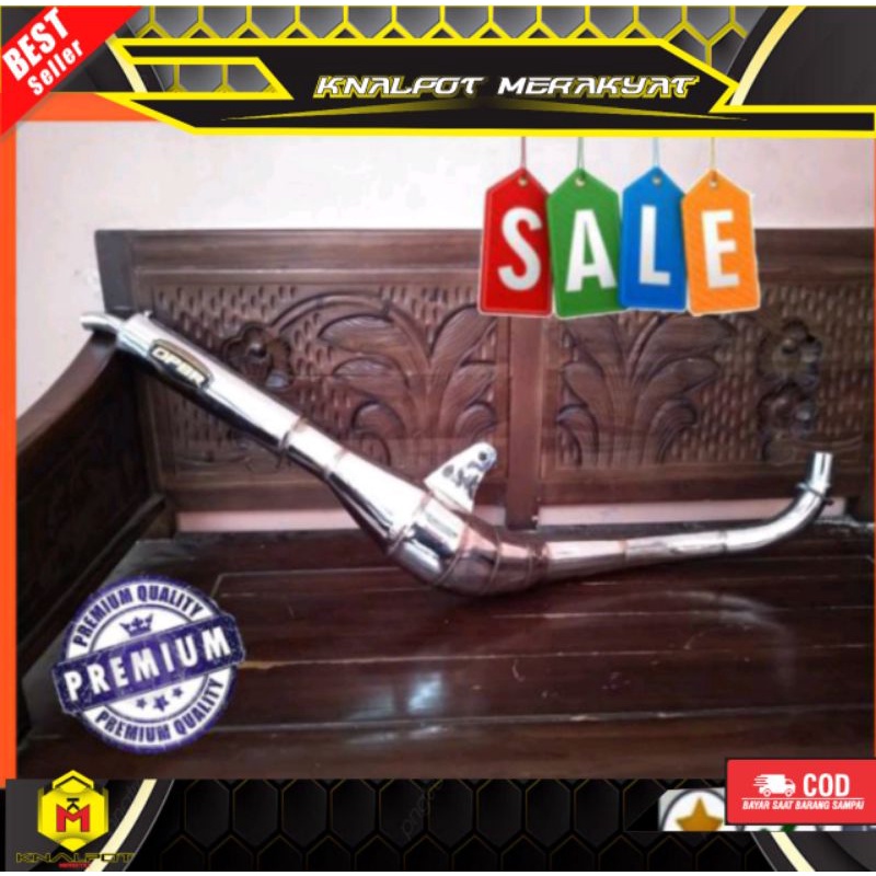 KNALPOT FIZR F1ZR KOLONG KOBRA BM POWER FULL CHROME LAS CACING COD
