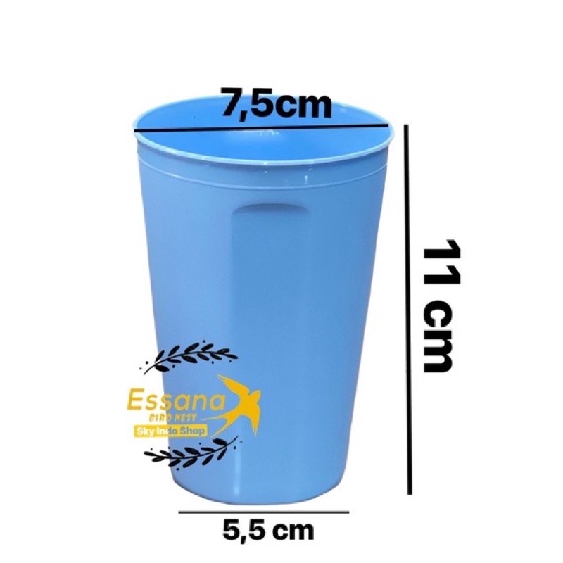 Gelas Minum Plastik _Piring Makan Bulat Plastik _Mangkok Makan Bulat Bakso Plastik_Sendok Makan Plastik_Terlaris Termurah Berkualitas ( 1pcs ) claris-4