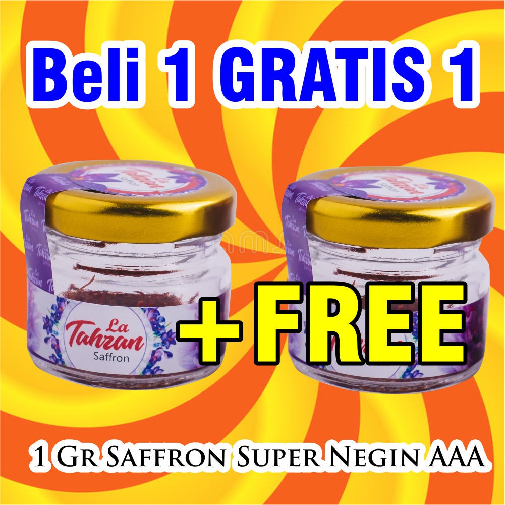 

Beli 1 Gratis 1 - Rempah Saffron Super Negin AAA ( 1 Gram)