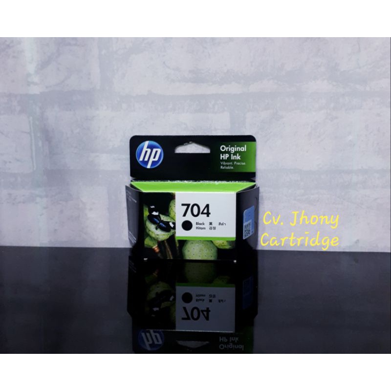 Tinta Cartridge HP 704 Hitam Black Warna tri colour