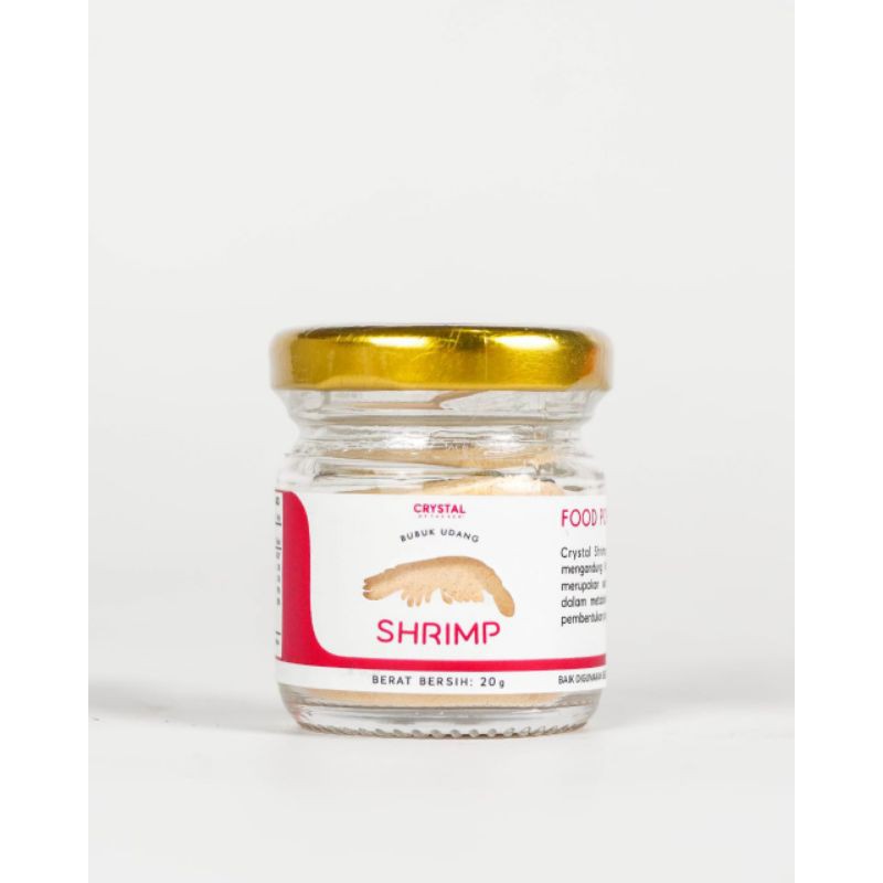 Crystal Of the Sea White Anchovy Brown Anchovy Shrimp Powder 20gr Bubuk Udang Teri Kaldu MPASI Bayi