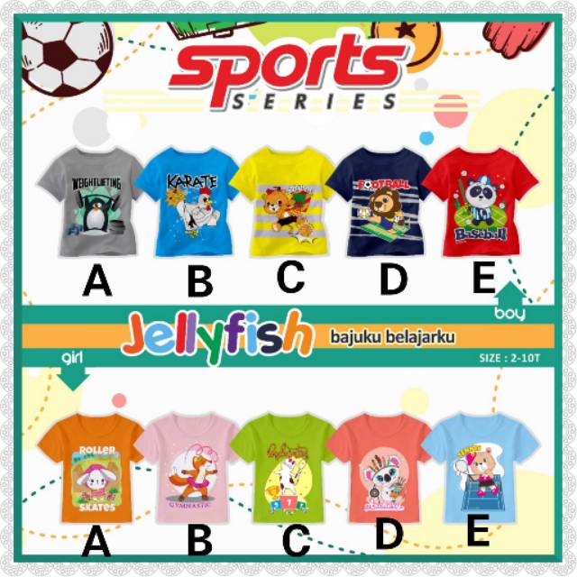 KAOS ANAK PEREMPUAN BY JELLYFISH