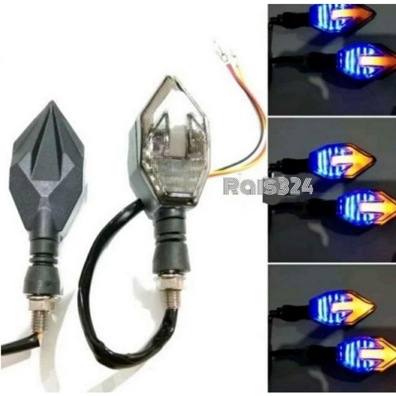 Lampu sein sen variasi model led runing universal motor klx crf vixion tiger cb dll